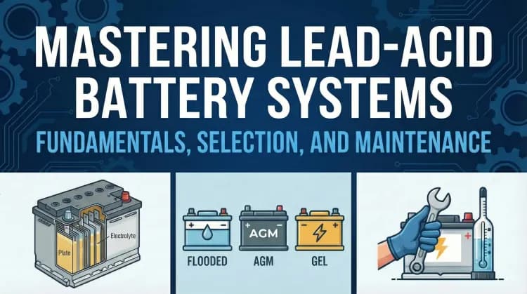 Mastering Lead-Acid Battery Systems: Fundamentals, Selection, and Maintenance