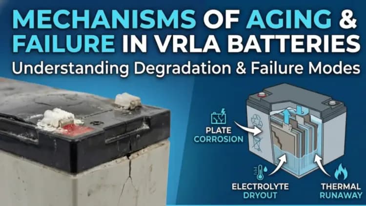 Mechanisms of Aging and Failure in Valve- Regulated Lead-Acid (VRLA) Batteries